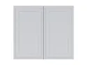 BRW Двухдверный верхний шкаф для кухни Verdi 80 см светло-серый матовый, греноловый серый/светло-серый матовый FL_G_80/72_L/P-SZG/JSZM фото thumb №1