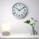 IKEA PUGG ПУГГ, настінний годинник, низьковольтний/нержавіюча сталь, 32 см 905.408.53 фото thumb №2