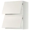IKEA METOD МЕТОД, навесной шкаф / 2 дверцы, горизонтал, белый / белый, 60x80 см 593.919.35 фото thumb №1