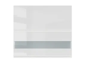 BRW Верхний кухонный шкаф Sole 80 см с поворотным дисплеем белый глянцевый, альпийский белый/глянцевый белый FH_G2O_80/72_OV/O-BAL/BIP фото