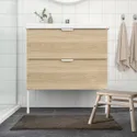 IKEA SÖDERSJÖN СЕДЕРШЕН, килимок для ванної кімнати, сіро-коричневий, 50x80 см 205.079.94 фото thumb №4