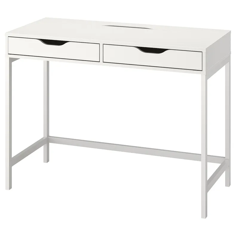 IKEA ALEX АЛЕКС, письмовий стіл, білий, 100x48 см 104.735.55 фото №1