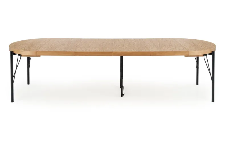 Розкладний стіл HALMAR INFERNO 100-300х100 см, натуральний дуб - чорний фото №11
