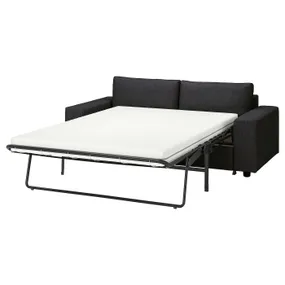 IKEA VIMLE ВІМЛЕ, 2-місний диван-ліжко, з широкими підлокітниками/Холдований антрацит 195.369.59 фото
