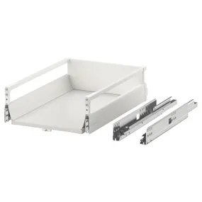 IKEA EXCEPTIONELL ЭКСЕПТИОНЕЛЛЬ, средний ящик с нажимным механизмом, белый, 40x60 см 204.478.20 фото