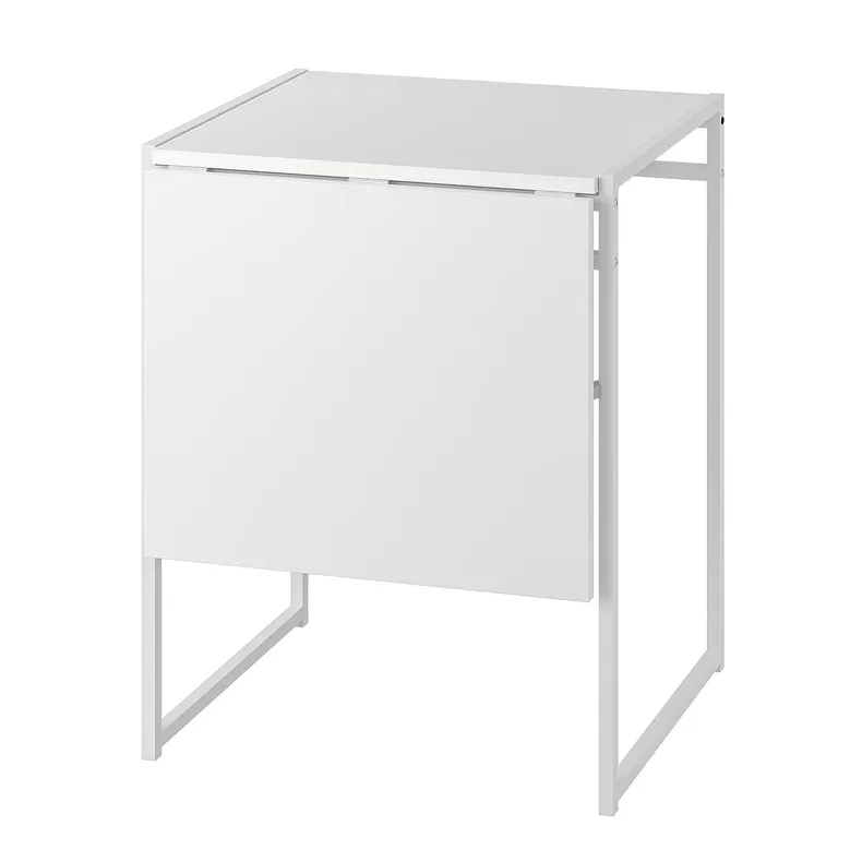 IKEA MUDDUS МОДДУС, стол с откидной полой, белый, 48 / 92x60 см 101.600.74 фото №1