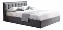 Ліжко двоспальне HALMAR PADVA з підйомним механізмом 160x200 см сірий фото thumb №1