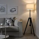 IKEA LAUTERS ЛАУТЕРС, светильник напольный, коричневый пепел / белый 804.050.73 фото thumb №2