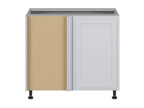 BRW Кухонный угловой шкаф Верди левый светло-серый матовый встраивается в угол 105x82 см, греноловый серый/светло-серый матовый FL_DNW_105/82/60_L/B-SZG/JSZM фото