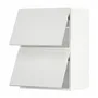 IKEA METOD МЕТОД, навесной горизонтальный шкаф / 2двери, белый / Стенсунд белый, 60x80 см 894.092.55 фото