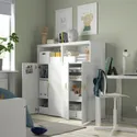 IKEA SMÅSTAD СМОСТАД / PLATSA ПЛАТСА, шафа, білий / береза 6 полиць, 120x42x123 см 395.496.87 фото thumb №3