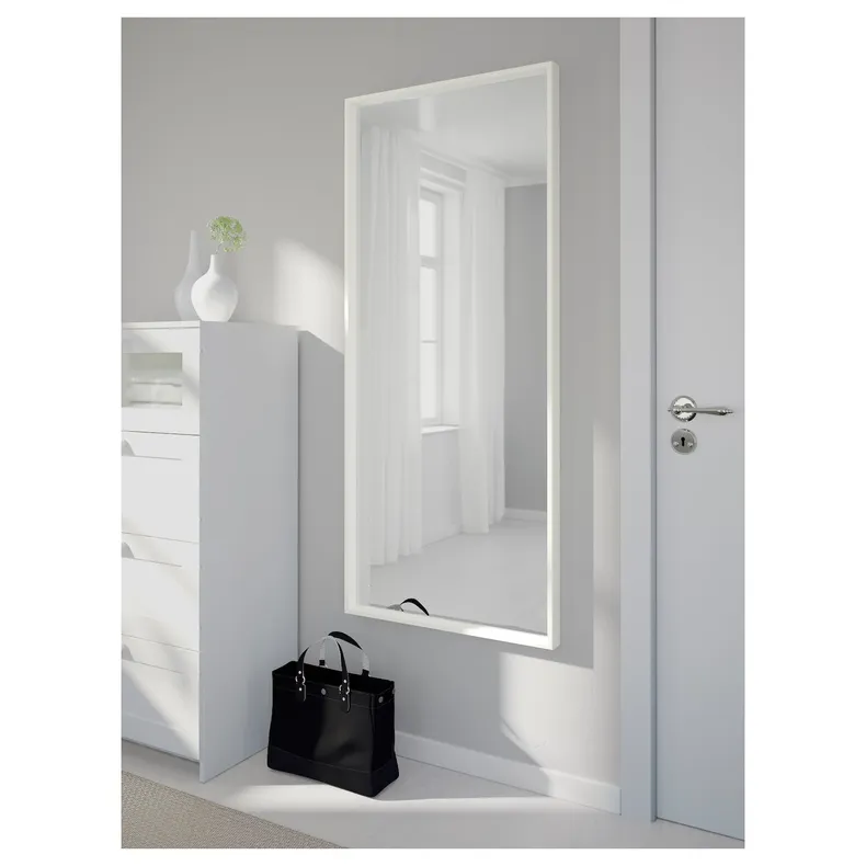 IKEA NISSEDAL НИССЕДАЛЬ, зеркало, белый, 65x150 см 103.203.17 фото №2
