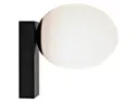 BRW Сталевий настінний світильник для ванної Ice Egg біло-чорний 083937 фото thumb №1