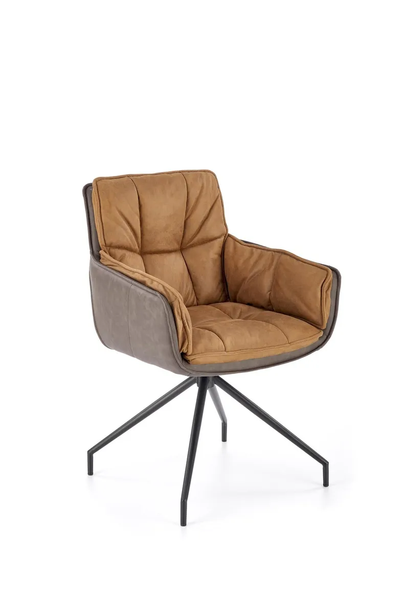 Кухонный стул HALMAR K523 коричневый/темно-коричневый фото №3