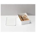 IKEA KUGGIS КУГГІС, коробка з кришкою, білий, 18x26x8 см 202.802.07 фото thumb №5