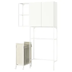 IKEA ENHET ЕНХЕТ, шафа, білий, 120x32x204 см 295.480.56 фото
