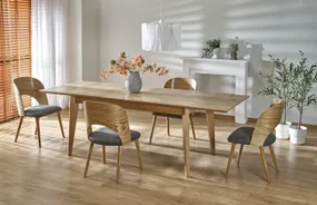 Розкладний стіл HALMAR EDMONDO 160-240х90 см дуб натуральний фото