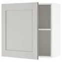 IKEA KNOXHULT КНОКСХУЛЬТ, навесной шкаф с дверцей, серый, 60x60 см 603.267.98 фото thumb №1