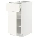 IKEA METOD МЕТОД / MAXIMERA МАКСІМЕРА, підлогова шафа з шухлядами та дверц, білий / ВАЛЛЬСТЕНА білий, 40x60 см 295.072.06 фото thumb №1