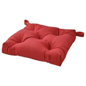 IKEA MALINDA МАЛІНДА, подушка на стілець, темно-червоний, 40/35x38x7 см 105.728.00 фото