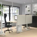 IKEA MITTZON МИТТЗОН, письменный стол, окл береза / белый, 120x80 см 995.260.46 фото thumb №3