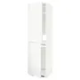 IKEA METOD МЕТОД, висока шафа для холодильнка / морозил, білий / Voxtorp матовий білий, 60x60x220 см 891.113.73 фото