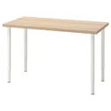IKEA LAGKAPTEN ЛАГКАПТЕН / OLOV ОЛОВ, письменный стол, дуб, окрашенный в белый цвет, 120x60 см 794.168.93 фото thumb №1