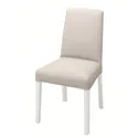 IKEA BERGMUND БЕРГМУНД, стілець, білий / ХАЛЛАРП бежевий 393.880.76 фото thumb №1