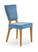 Кухонный стул HALMAR WENANTY дуб медовый/синий фото thumb №1