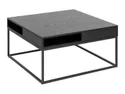 Стол BRW Efran, 80x80 см, черный BLACK фото thumb №1
