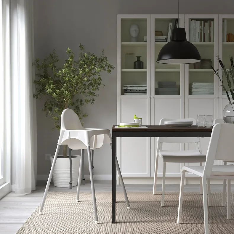 IKEA ANTILOP АНТИЛОП, высок стульчик с ремн безопасн, белый/серебристый 890.417.09 фото №5