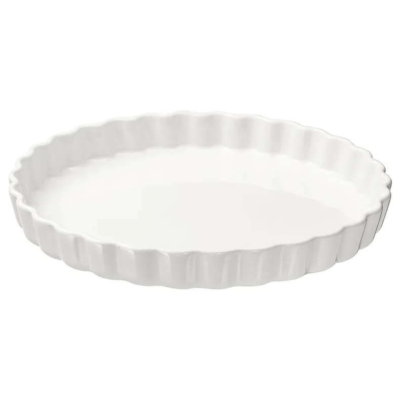 IKEA VARDAGEN ВАРДАГЕН, форма для открытого пирога, белый с оттенком, 32 см 102.893.07 фото №1