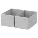 IKEA KOMPLEMENT КОМПЛЕМЕНТ, коробка, світло-сірий, 15x27x12 см 104.040.53 фото thumb №1