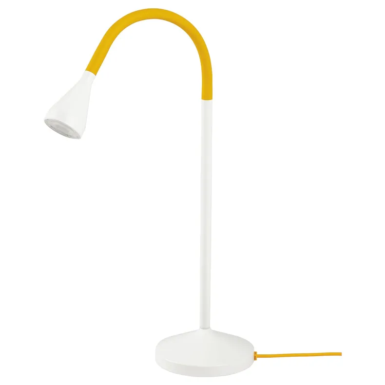 IKEA NÄVLINGE НЭВЛИНГЕ, светодиодная настольная лампа, Желтый/белый 805.747.11 фото №1