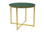 Стол BRW Ditra, 50х42 см, зеленый/золотой GREEN фото