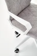 Крісло комп'ютерне офісне обертове HALMAR SPIN 2 сірий / білий фото thumb №5