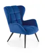 Мягкое кресло HALMAR TYRION, темно-синий фото