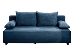 BRW Тримісний диван-ліжко Gapi з ящиком для зберігання велюровий вельветовий синій SO3-GAPI-LX_3DL-G2_BD5E04 фото