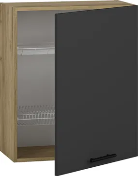 Верхний шкаф с сушилкой для посуды HALMAR VENTO GC-60/72 фасад : антрацит фото