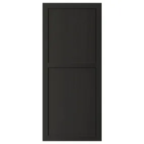 IKEA LERHYTTAN ЛЕРХЮТТАН, дверцята, чорна морилка, 60x140 см 403.560.60 фото
