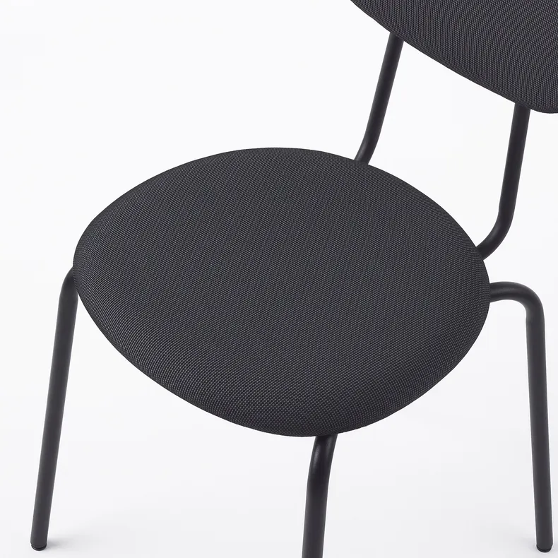 IKEA ÖSTANÖ ЕСТАНЕ, стілець, чорний РЕММАРН/темно-сірий 205.453.59 фото №6
