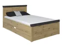 BRW Кровать Benton A 120x200 см с ящиком из дуба ручной работы, дуб ремесленный/делиос LOZ1S/120A-DASN/DEL фото thumb №1