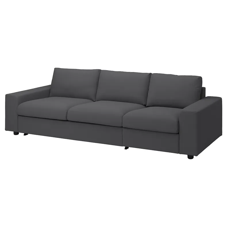 IKEA VIMLE ВІМЛЕ, 3-місний диван-ліжко, з широкими підлокітниками / ХАЛЛАРП сірий 195.370.96 фото №2