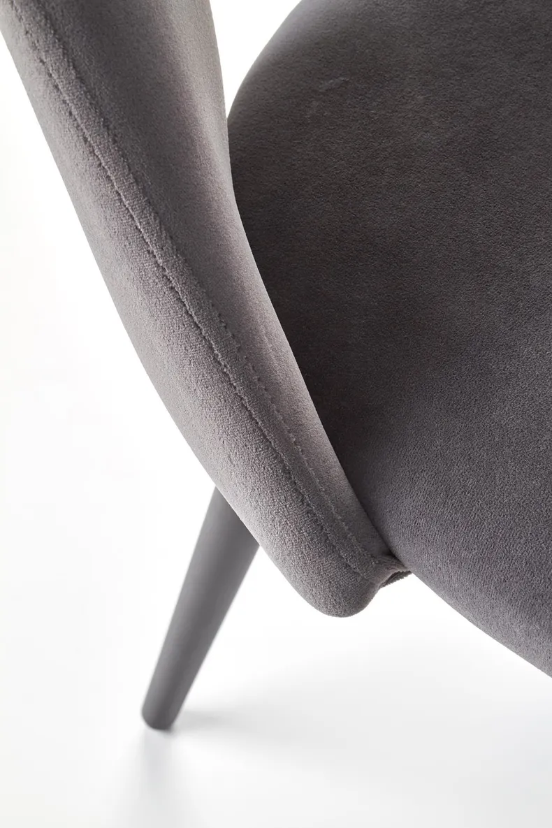 Кухонний стілець HALMAR K384 сірий/чорний (1шт=4шт) фото №9