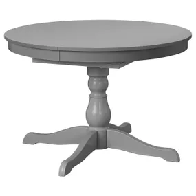 IKEA INGATORP ІНГАТОРП, розкладний стіл, сірий, 110/155 см 904.303.45 фото
