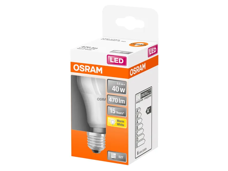 BRW Osram, Светодиодная лампа E27 5,5 Вт 075986 фото №2