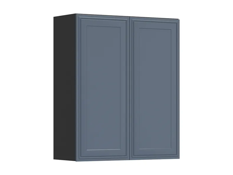 BRW Кухонный верхний шкаф Verdi 80 см с выдвижным ящиком двухдверный мистик матовый, черный/матовый FL_GC_80/95_L/P-CA/MIM фото №2