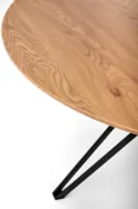 Кухонний стіл HALMAR PIXEL 2 120x120 см чорний, дуб золотистий фото thumb №3