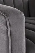 Кресло мягкое HALMAR Vario серый фото thumb №3