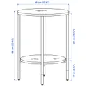 IKEA ÄSPERÖD ОСПЕРЕД, журнальний столик, чорний / скло чорний, 45 см 104.621.80 фото thumb №7